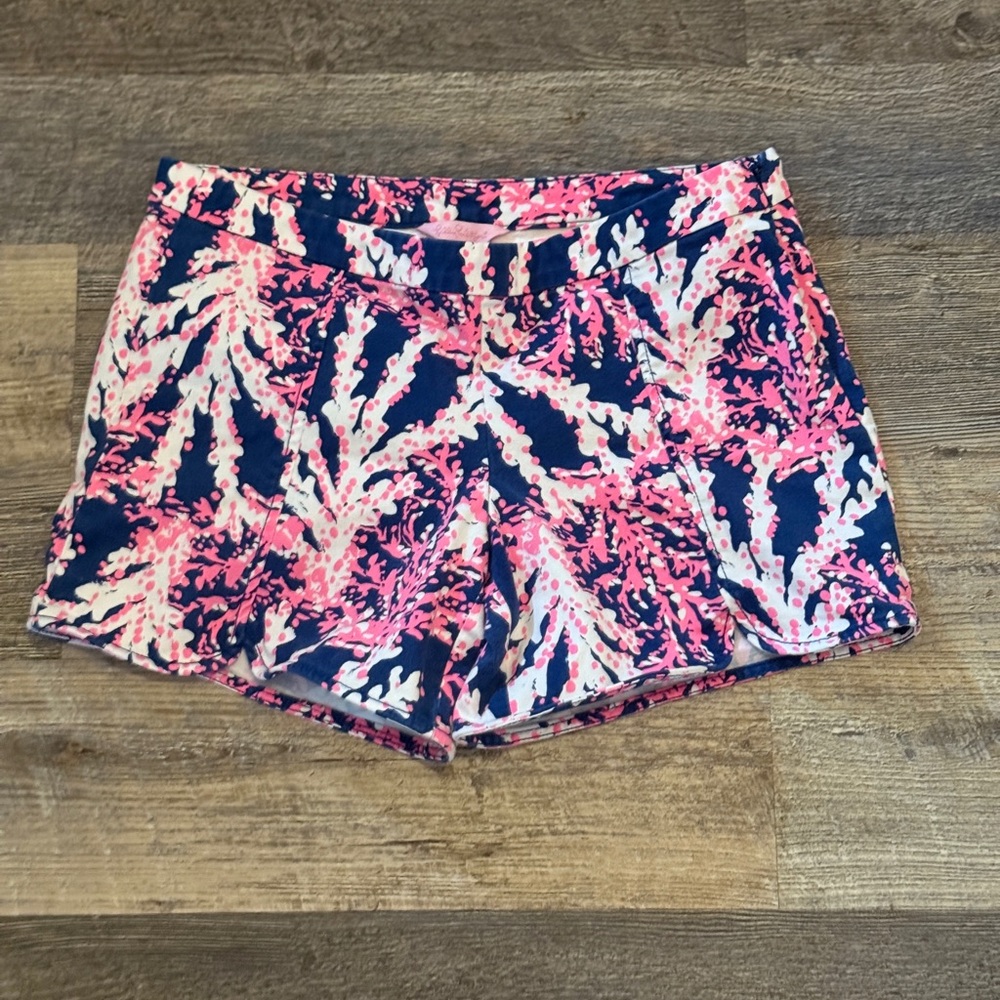 Lilly Pulitzer Nauti Navy Beyond The Sea Shorts Women's Size 4